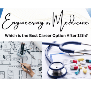 Students comparing Engineering and Medicine career options after Class 12