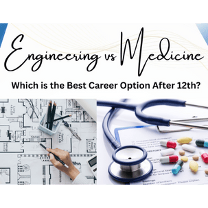 Students comparing Engineering and Medicine career options after Class 12