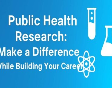 A young researcher working in a lab, analyzing health data on a computer, symbolizing innovation in public health research.